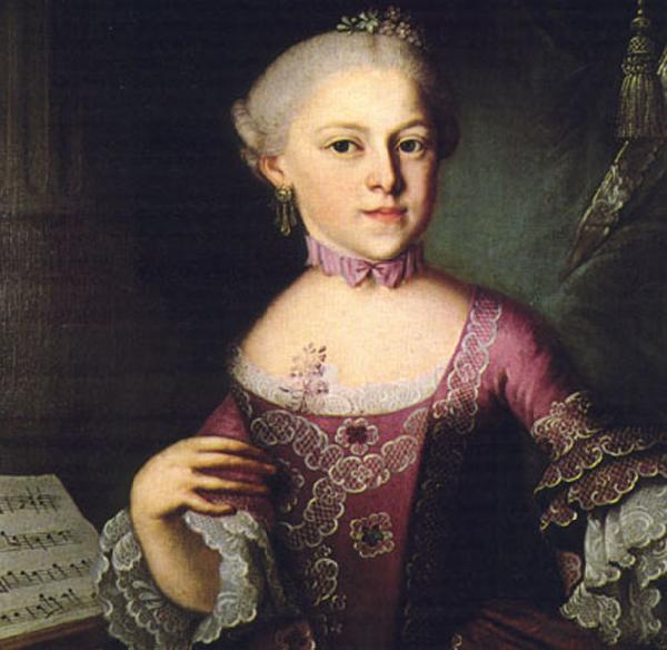 unknow artist Portrait of Maria Anna Mozart